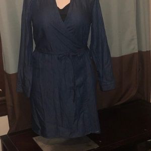 Denim Wrap Dress